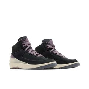Air Jordan 2 Retro Noir and Mauve